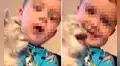 Bebé ‘enseña’ a su pequeño gato a maullar por primera vez y enternecen en YouTube 