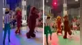 Recién casados festejan su boda con personajes de las series de los 90 durante hora loca 