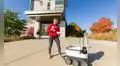 Robots sorprenden a estudiantes tras repartir comida por toda su universidad