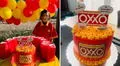 Niño festeja su cumpleaños con temática de Oxxo y empresa le regala un cupón