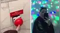 Joven encuentra extraño botón en el baño, lo presiona y queda sorprendida por lo que hacía