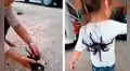 Niña desconcierta a miles por tener a 2 tarántulas de mascotas y jugar con ellas