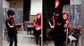 Estudiantes sorprenden a su compañero y le regalan la camisa de promoción que no podía comprar