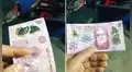 Joven olvida revisar su vuelto y resulta ser un billete con la cara de Juan Gabriel