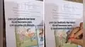Joven hizo la tarea de su hermano menor y profesores reaccionan en los comentarios