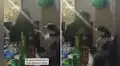 Perrito asiste con su dueña a una fiesta y la apresura para regresar temprano a casa 