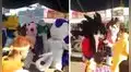 Orquesta toca tema de Dragon Ball y hacen bailar a muñecos de Gokú, Vegeta, Freezer y Bills