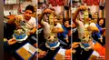 Familia sorprende a hombre por su cumpleaños al regalarle un pastel relleno de dinero