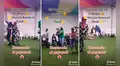 Payaso baila con joven en cumpleaños y le hace dar tantas vueltas que la terminan mareando