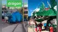 Escolares construyen antorchas de dragones en Andahuaylas y sorprenden con su creatividad