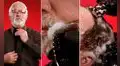 Barbero ‘rejuvenece’ el rostro de un adulto mayor al hacerle radical cambio de look