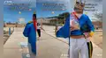 Padre se viste de príncipe para sorprender a su hija en el colegio y ella se emociona