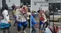 Turistas sorprenden con animado baile junto a danzantes enmascarados por fiestas del Cusco