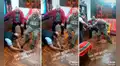 Adulto mayor logra destapar una botella de cerveza con el pie y celebra de emoción