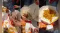 Jóvenes esconden pollo broaster en balde de canchita y logran entrar al cine sin problemas
