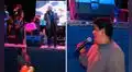Vendedor de algodones acepta invitación de una banda para cantar y se roba el show