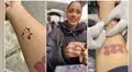 Tini Stoessel firma el brazo de un fan peruano y él se tatúa la marca de la cantante