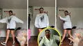 Joven baila la “Neverita” de Bad Bunny para TikTok, pero su perrita aparece y se roba el show