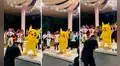‘Pikachu’ aparece en una boda y sorprende con sus ‘pasos prohibidos’ al ritmo del “Siqui siqui”
