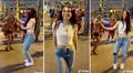 Venezolana saca los ‘pasos prohibidos’ al bailar música de la selva en plena calle