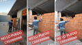 Albañiles construyen mal la pared de una mansión y el dueño hace lo impensado