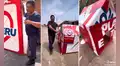Virtual alcalde de Puente Piedra utiliza sus carteles electorales para construir casas para perros