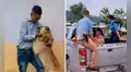 Fiel perrito acompaña en la patrulla a su dueño que fue detenido por la Policía