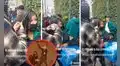Peruana aprovecha largas colas en concierto de Daddy Yankee para poner su negocio de trenzas