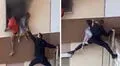 Como si fuese Spider-Man: hombre trepa edificio para ayudar a niños a escapar de incendio