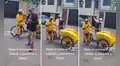 Heladero adapta un parlante en su carretilla y canta chicha para acaparar la atención de sus clientes