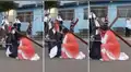 “Ay, María”: joven se va de nariz contra la cruz en plena actuación por Semana Santa