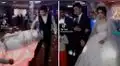 Derriban torta de matrimonio y la reacción de la novia se hizo viral