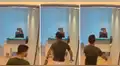 Joven sorprende al chocar contra una puerta de vidrio antes de iniciar entrevista de trabajo