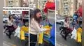 Joven rusa la rompe como vendedora de frutas y usuarios la trolean: "Ahorita se la lleva la batida"