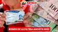 ¿Qué bonos están llegando HOY por la Plataforma Patria y cuáles son sus montos?