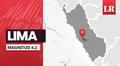 Temblor de magnitud 4.2 se sintió en Lima hoy, según IGP