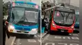 Buses en Lima suben vereda para ganar pasajeros y usuarios se asombran: "Llegar tarde no es una opción"
