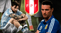 ¿Messi juega contra Perú? La preocupante frase de Scaloni sobre el '10' de la selección argentina