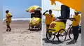 Heladero asombra al cantar y bailar en las playas de Camaná, en Arequipa: “No sé si vende helado o chela”