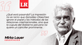 Un mejor sitio para el canciller, por Mirko Lauer