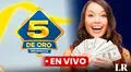 Sorteo 5 de Oro HOY EN VIVO: número GANADOR y RESULTADOS de la LOTERÍA del domingo 28 de enero