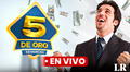 Sorteo 5 de Oro HOY EN VIVO: número GANADOR y RESULTADOS de la LOTERÍA del domingo 4 de febrero