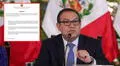 Presidencia pedirá explicaciones a Otárola por audio que confirma que facilitó contratos a su amiga