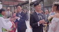 Novio coreano comete blooper durante boda con peruana, y dicen: “Se quería casar con el cura”