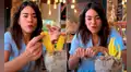 Española prueba leche de tigre en restaurante peruano de Luisito Comunica y reacciona: “La copa de campeones”