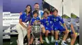 Así celebró Antonela Roccuzzo con Lionel Messi y sus hijos el triunfo de Argentina en la Copa América