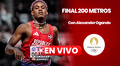 Final 200 metros París 2024 con Alexander Ogando EN VIVO, Antena 7: ¿a qué hora corre el dominicano en Juegos Olímpicos?