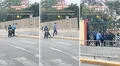 Serenazgo sube en su moto a joven con bastón para que llegue a tiempo y rinda examen de la UNMSM