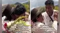 Miguel Araujo visitó a abuelita de su esposa en Apurímac y enternece a usuarios: “Mucha humildad”