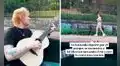 Joven sale a correr al parque y se encuentra con Ed Sheeran paseando en bote: ¡Le dedicó una canción!
